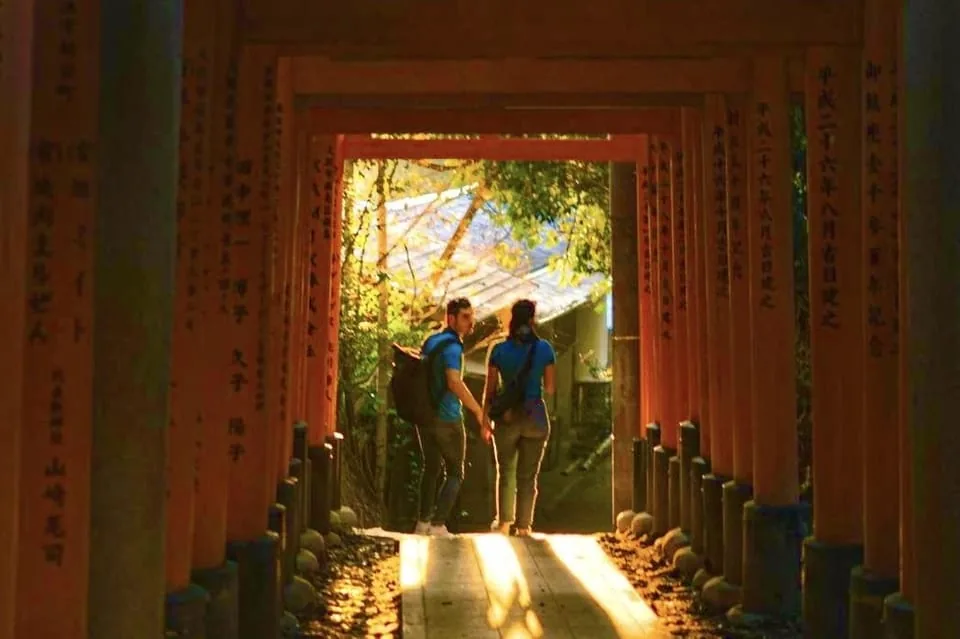 Night walk by lantern light on the lower gates